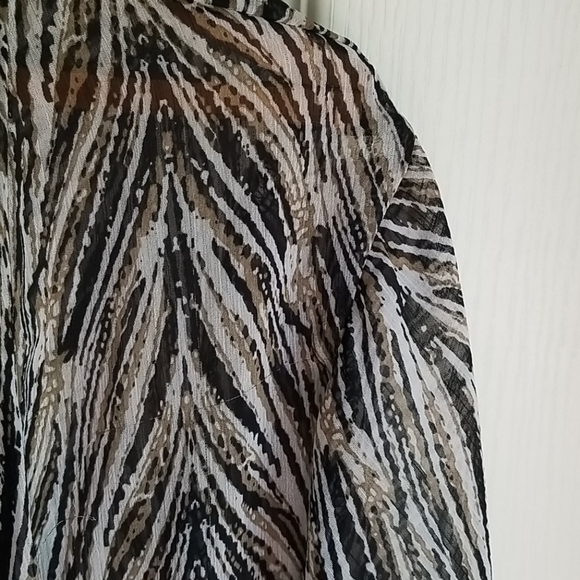 NWOT JM COLLECTION WOMAN TIE FRONT BLOUSE SZ 2X - Picture 3 of 8